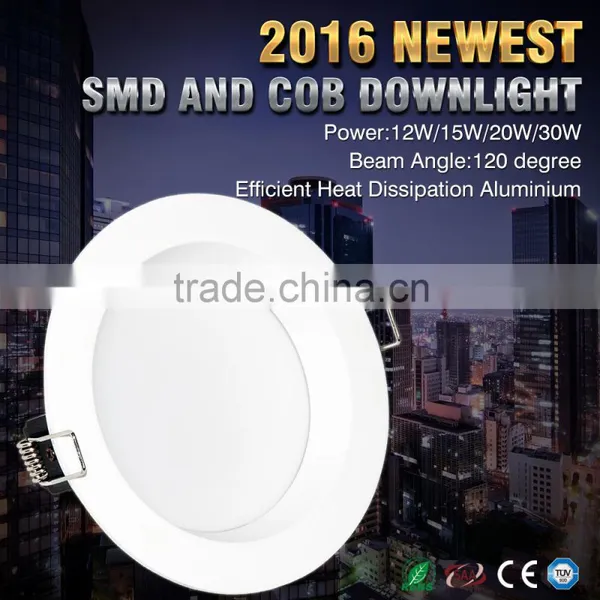 Whosale High Power Led Cob Downlight 12w/15w/20w/30w Ip44 6/8 Inch Led Downlight photo-3