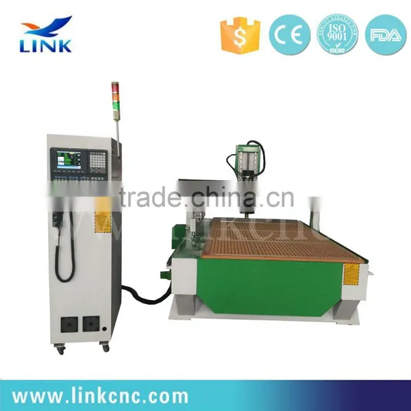 Jinan cheap cnc router with auto tool change function cnc controller (1300*2500*200mm)
