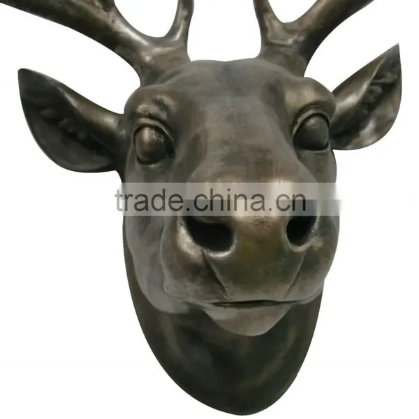 Golden Deer Head Resin Nativity Figurines photo-4