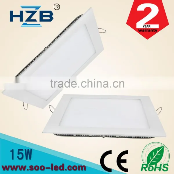 Trade Assurance 15W Square Natural White LED Recessed Ceiling Panel Down Light Bulb Slim Lamp photo-2