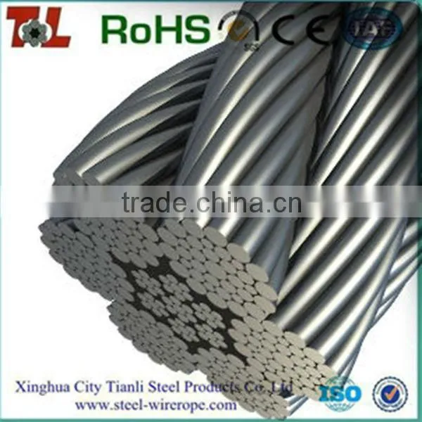 Galvanized / Ungalvanized Steel Wire Rope 1x7,7x7,1x19,6x36,7x19,1x37,7x37 With Plastic Cover photo-2