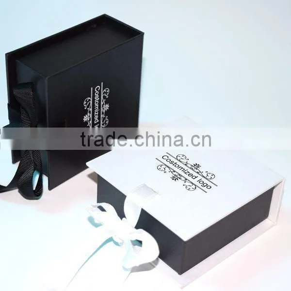 Matt Black Luxury Cusom Paper Gift Box Packaging photo-5