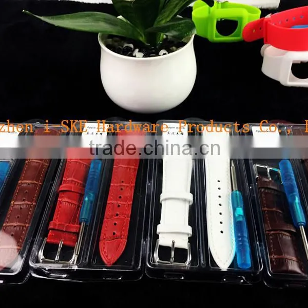 White Color With Screwdriver for Apple Watch Band , Best Quality Leather Strap for Apple Watch photo-4