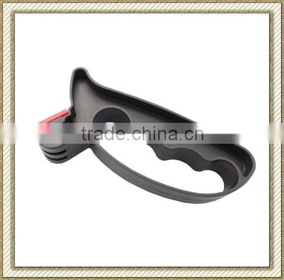 Double Usage Kitchen Knife & Scissors Sharpener, With Protection Strap