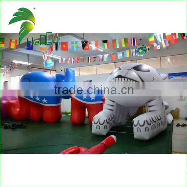 Customized PVC Mascot Inflatable Cartoon Model , Giant Inflatable Elephant photo-2