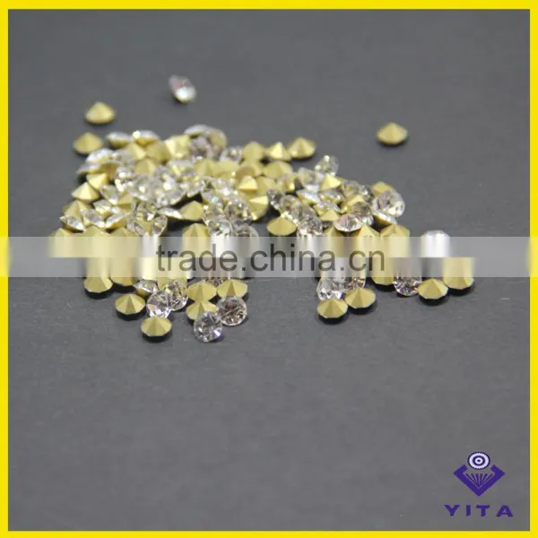 Sale Round Shape Clear White Crystal Rhinestone for Shoes All Category photo-3