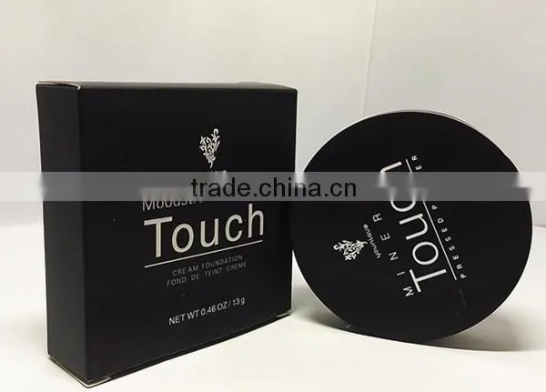 2015 Best Selling Wet Mineral Touch Foundation Natural Face Powder Waterproof Makeup Face Pressd Powder With Mirror photo-4