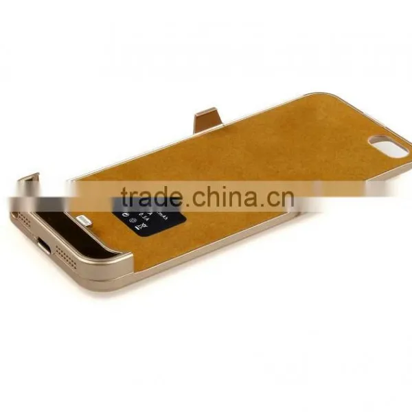 Ultra Thin Battery Case Backup Power Bank Charger Cover For IPhone 5s 5g photo-2