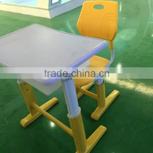 Modern School Desk and Chair School Furniture School Desk With Bench HXZY048 photo-4