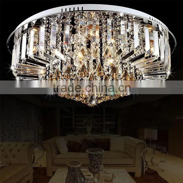 Modern Crystal Ceiling Light Fixtures, European Iron LED Ceiling Lamp For The House photo-5