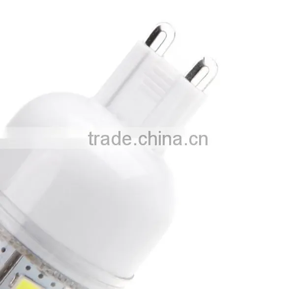 High Luminous 220V G9 Socket 12W 24 5730 SMD LED Corn Light Bulb Lamp White Light and Warm White Light photo-2
