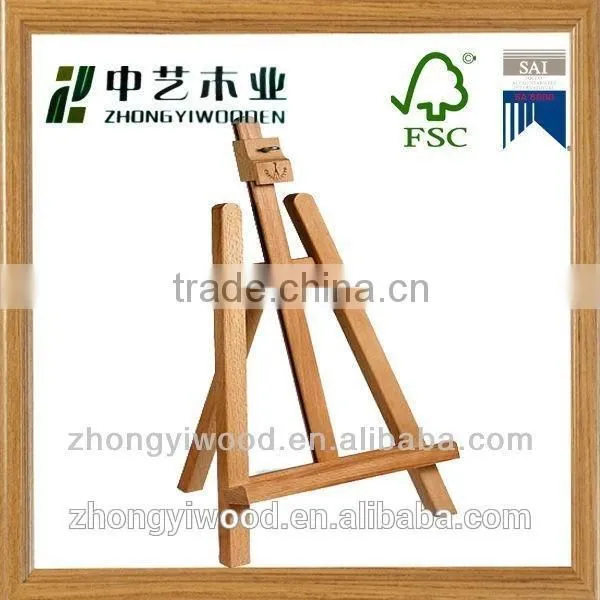 China Manufacture ISO9001 SA8000 FSC Mini Handmade Wooden Easel