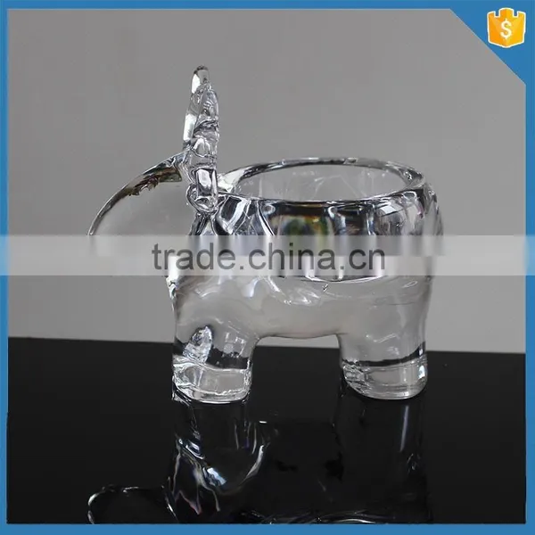 LXHY-EC0625 Reindeer Animal Shape Crystal Tealight Candle Holder photo-2