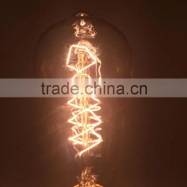 Antique Vintage Edison Bulb ST64 40W E27,ST64 Spiral Style Edison Bulbs 220v-240v photo-3