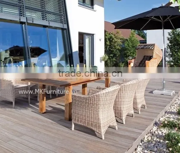 European Furniture Outdoor Dining Set - Wicker Rattan Dining Set Furniture