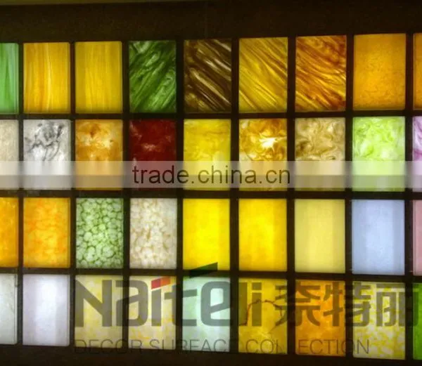 Translucent Resin Panel Modern Kitchen Furniture photo-4