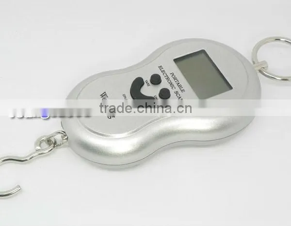 45KG/5g Digital Smile Face Luggage Digital Hanging Scale photo-5