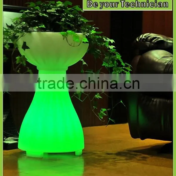 Remote Control Led Flower Pots Use in Home and Garden,plastic Vase, photo-2