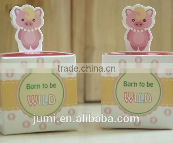 Lovely Selva Animals Paper Candy Box for Baby Shower photo-3