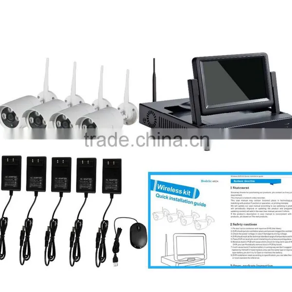 1.3MP IP Camera 4ch Wifi All-in One NVR 7 Inch Monitor Wireless Nvr Kit photo-6