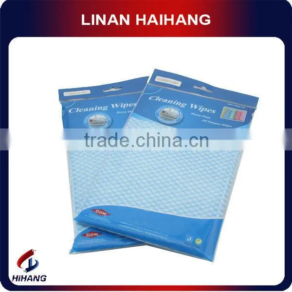 China OEM Supplier Polyester 35gsm Meshed Dyed Water Absorbent Kitchen Cleaning Cloth photo-4