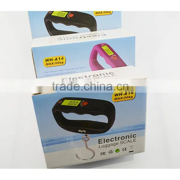 50kg/10g Mini Charming Portable Digital Hanging Luggage Scale photo-6
