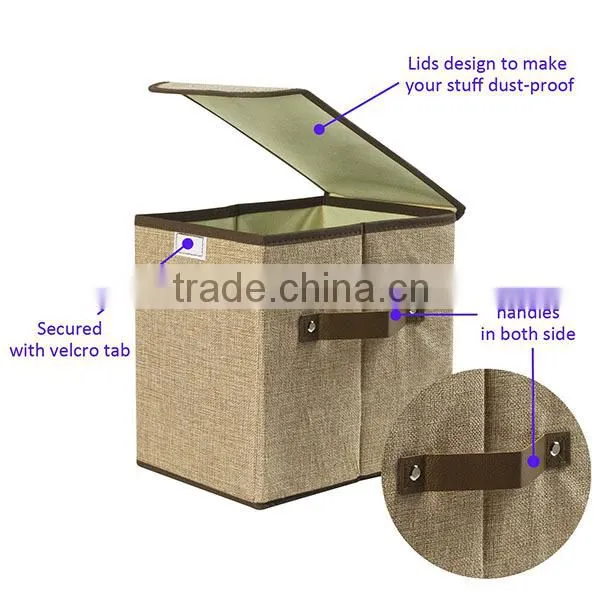 Linen Storage Eco-friendly Shower Caddy 16x16x16 Storage Cube Clothes Storage Boxes Amazon Fabric Cosmetic Organizer Folding photo-3