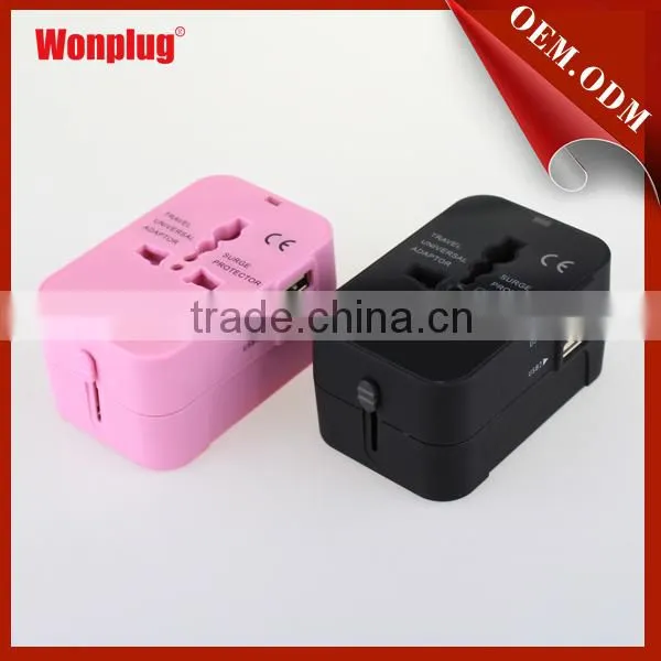 Multi-national Universal Travel Adapter With Dual USB Charging Ports photo-2