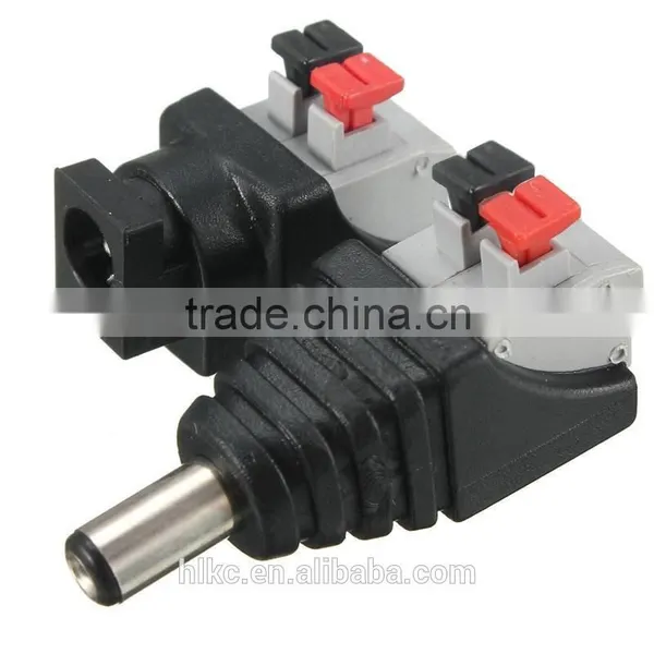 MALE 2.1MM X 5.5MM DC POWER CONNECTOR DIY SPRING CLAMP QUICK FIX photo-2