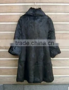 High QualityKorean Style Fur Coat Women Real Rabbit Fur Jacket photo-4