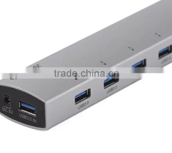 Wholesale OEM 7 Ports USB 3.0 Hub With Power Adapter,superspeed Usb Hub photo-3