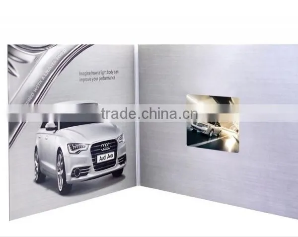 Hot Sale 7 Inch Blue Picture Video Lcd Business Card Video Brochure for Advertising photo-2