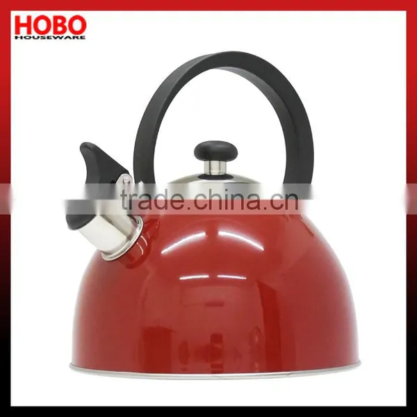 2.5L Stainlesss Steel Red Colour Whistling Kettle Tea Kettle Tea Pot photo-2