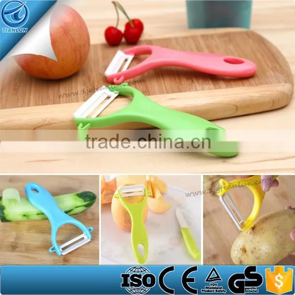 Colorful Kitchen Gadgets Ceramic Vegetable Peeler,Mini Ceramic Carrot Potato Peeler ,Ceramic Peeler Knife Set Kitchen Tools