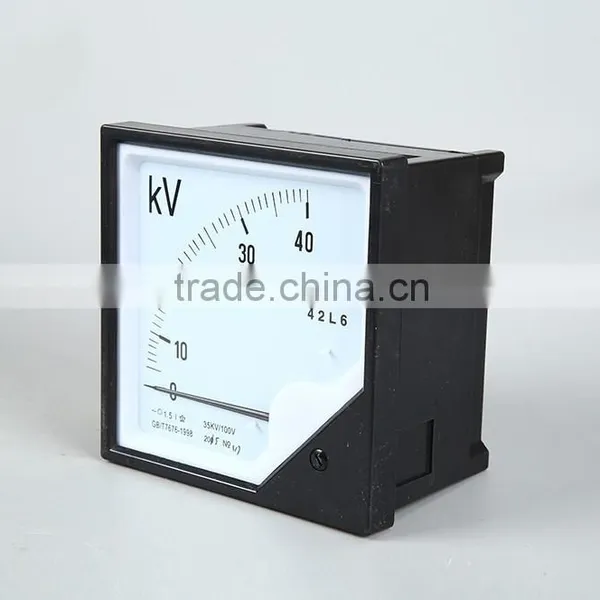 35KV/100V Pointer Type Ac Voltmeter 120*120 Ac Voltage Indicator 750V Voltage Meter photo-2