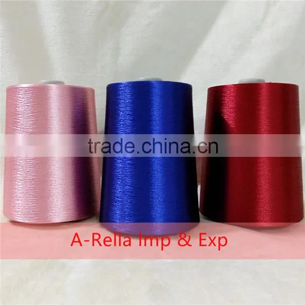 Viscose Rayon Filament Yarn Dyed in Cone 300D Rayon Yarn photo-4