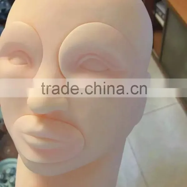 Cosmetic Tattoo Practice Mannequin Head With Removablve Lips and Eyes photo-2