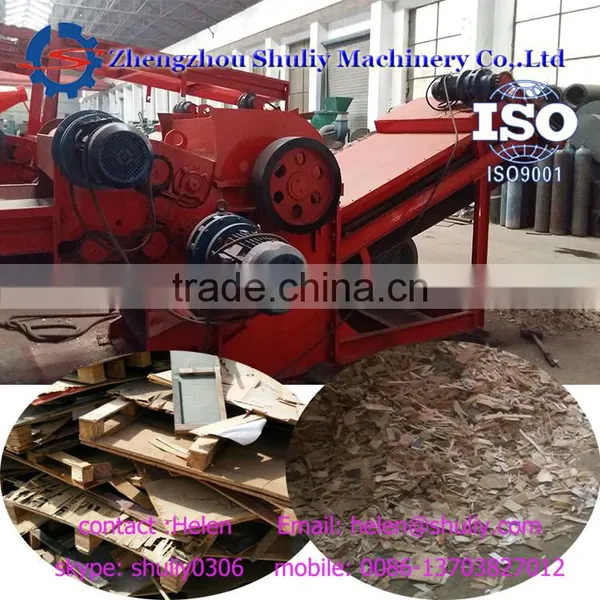Wood Sawdust Crushing Machine Waste Wood Pallet Crusher With Nails Removed 0086-13703827012 photo-2
