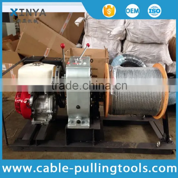 5 Ton HONDA Gasoline Engine Wire Rope Hoist Pulling Winch photo-2