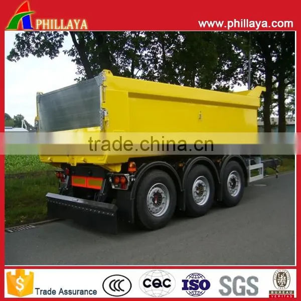 2017 NEW 3 Axles 40Tons Agricuture Drawbar Tipper Off Road Dump Tractor Trailer With Hydraulic Open Door photo-3