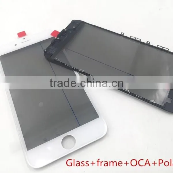 LCD Front Glass With Cold Glue LCD Frame Bezel And OCA With Polarizer For Iphone 6S Plus Lcd Refurbish photo-2