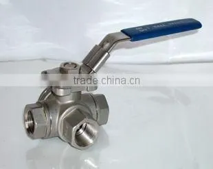 304 316 Stainless Steel 3-way Water Valve photo-2