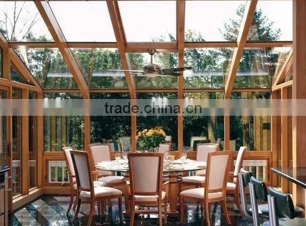 Aluminium Portable Curved Glass Sunroom photo-4
