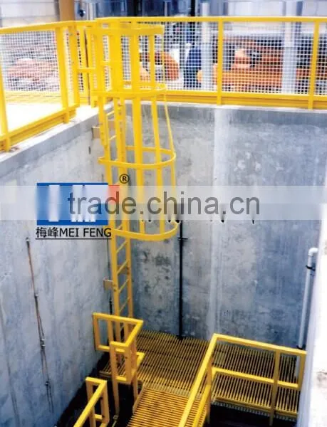 durable and anti-corrosion GRP guardrail with safty ladder