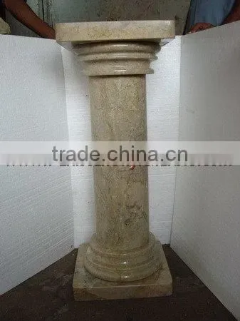 EXPORT QUALITY SAHARA BEIGE MARBLE PEDESTALS photo-2