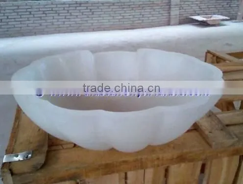 High Quality NATURAL STONE PURE WHITE ONYX SINKS BASINS COLLECTION photo-6