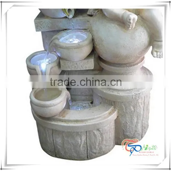 Popular LED Resin Funny Water Fountain With Pot photo-3