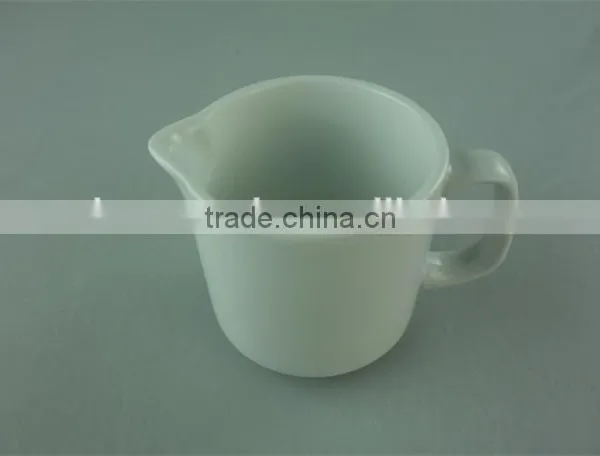 Milk Jug,stock Cheap Plain White Ceramic Milk Jug With Handle 100ML photo-2