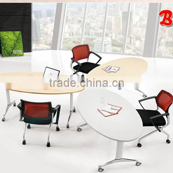 Quality Modern Simple Folding Movable Conference Table Tradining Table photo-4