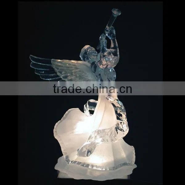 Custom Transparent Glowing Angel Baptism Decorations photo-2